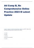 Ati Comp B, Rn Comprehensive Online Practice 2023 B Latest Update