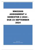 MNO2606 Assignment 4 (COMPLETE ANSWERS) Semester 2 2024 - DUE 23 September 2024