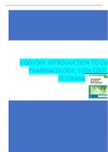 VISOVSKY: INTRODUCTION TO CLI PHARMACOLOGY, 10TH EDITI  TESTBANK