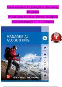 Solution manual for Managerial Accounting  8th edition  by john wild, ken shaw, barbara chiappetta  Verified Chapter's 1 - 13 | Complete 