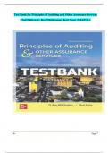 TEST BANK for Principles of Auditing and Other Assurance Services 2024 Release by Whittington (All Chapters included)100% verified 