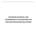 REVISION MATERIAL FOR INTERMEDIATE ACCOUNTING 9TH EDITION SPICELAND SOLUTIONS