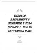 ECS2606 Assignment 2 Semester 2 2024 (583488) - DUE 20 September 2024