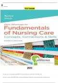 COMPLETE ElaboratedTestBankfo r DavisAdvantagefor FundamentalsofNursingCareConc epts,Connections&Skills 4thEditionD avidBurton MartiSmith