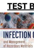 Test Bank for Infection Control and Management of Hazardous Materials for the Dental Team 7th Edition by Chris Miller. All 30 Chapters Included & Updated|241 Pages|36USD|