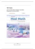 TEST BANK- Henke's Med-Math: Dosage Calculation,Preparation & Administration,(SUSAN BUCHHOLZ),10TH Edition|| Latest 2024 /2025 |100%  verified  |guarenteed pass!!!