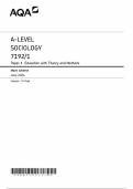 AQA A-LEVEL SOCIOLOGY 7192/1 Paper 1 Education with Theory and Methods Mark scheme June 2024 Version: 1.0 Final