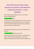 WGU D027 Practice Exam | Study Questions and Answers with Rationale | Verified and Graded A+ | Latest 2024/2025