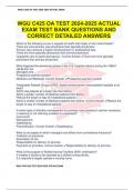 WGU C425 OA TEST 2024-2025 ACTUAL EXAM TEST BANK QUESTIONS AND CORRECT DETAILED ANSWERS