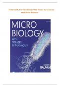 TEST BANK For Microbiology with Diseases by Taxonomy, {6th Edition }|Robert Bauman| With Rationales | Latest Update 2024