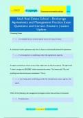 Utah Real Estate School - Brokerage Agreements and Management Practice Exam Questions and Correct Answers | Latest  Update