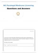 LEGAL TERMINOLOGY (NC PARALEGAL CERTIFICATION STUDY GUIDE) QUESTIONS AND ANSWERS