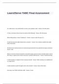 Learn2Serve TABC Final Assessment Test Questions and Answers