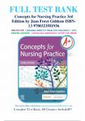 Test Bank for Concepts for Nursing Practice (3rd Ed) By Jean Giddens| Complete Guide All Chapters 2024