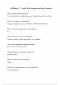 ATI Pharm 2 - Exam 2 - Pain Management Exam Questions