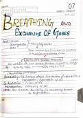 Breathing and exchange of gases class 11 notes CBSE biology