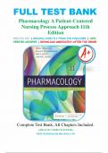 Test Bank For Pharmacology A Patient-Centered Nursing Process Approach 11th Edition by Linda E. McCuistion, Kathleen Vuljoin DiMaggio, Mary B. Winton, Jennifer J. Yeager |All Chapters, Year-2024|