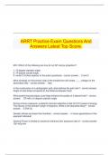 ARRT Practice Exam Questions And Answers Latest Top Score.