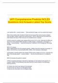 VATI Comprehensive Predictor NCLEX Questions And Answers Latest Top Score.