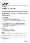 AQA A-level COMPUTER SCIENCE Paper 1 7517/1 June 2024