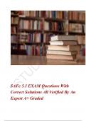 SAFe 5.1 EXAM Questions With Correct Solutions All Verified By An Expert A+ Graded