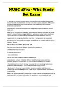 NUSC 4F92 - Wk5 Study Set Exam 