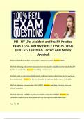 PSI - NY Life, Accident and Health Practice Exam 17-55, Just my cards + 199+ 75 (TEST) (LOT) 527 Quizzes & Correct Ans/ Newly Updated.  