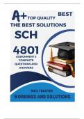 SCH4801 Assignment 3 (COMPLETE ANSWERS) 2024 (248097)- DUE 7 October 2024