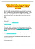 NR222 EDAPT The Nursing Process  Exam Elaboration |100% Correct  Answers| 