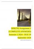 DPR3702 Assignment 2 (COMPLETE ANSWERS) Semester 2 2024 - DUE 19 September 2024