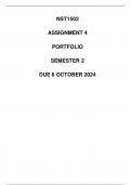 NST1502 Assignment 4 PORTFOLIO Semester 2 Due 8 October 2024