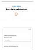 CON 3990 EXAM STUDY GUIDE QUESTIONS AND ANSWERS