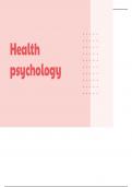 Essay Unit 26 - Health Psychology 