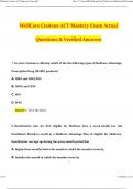 Wellcare Centene ACT Mastery Exam Questions and Answers Verified Solutions 2024/2025