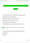 ServSafe Exam Study Guide Questions and Answers Verified Solutions 2024/2025