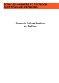 ECON 3200 ANSWERS TO TEXTBOOK  QUESTIONS AND PROBLEMS