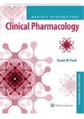 Test Bank for Roach's Introductory Clinical Pharmacology 11th Edition by Ford MN RN CNE, Susan M