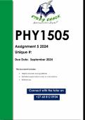 PHY1505 Assignment 4 (QUALITY ANSWERS) 2024