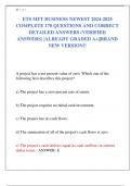 ETS MFT BUSINESS NEWEST 2024-2025  COMPLETE 170 QUESTIONS AND CORRECT  DETAILED ANSWERS (VERIFIED  ANSWERS) |ALREADY GRADED A+||BRAND  NEW VERSION!!