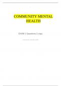 community mental health 