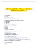  Edelmen's SPI Exam Review Questions And Answers Rated A+.