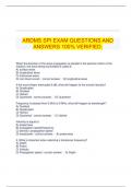 ARDMS SPI EXAM QUESTIONS AND ANSWERS 100% VERIFIED.