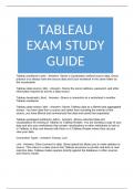 TABLEAU EXAM STUDY GUIDE