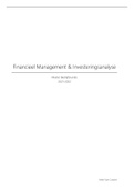 Cursus Financieel Management & Investeringsanalyse (2021-2022)