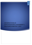 IOS2601 ASSIGNMENT 1 SOLUTIONS SEMESTER 1 2022