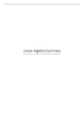 Summary Linear Algebra for EOR 21/22 (University of Groningen, EBP037A05)