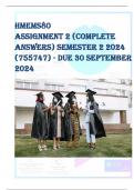 HMEMS80 Assignment 2 (COMPLETE ANSWERS) Semester 2 2024 (755747) - DUE 30 September 2024