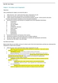 Biol 235- Unit 3 Notes : The Cellular Level of Organization