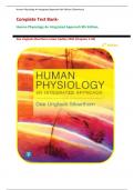 Complete Test Bank- Human Physiology An Integrated Approach 8th Edition, Dee Unglaub Silverthorn Latest Update 2024 (Chapters 1-26)