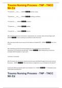 Trauma Nursing Process - TNP - TNCC  9th Ed